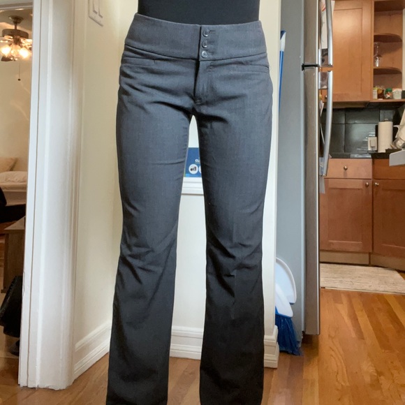 SOLD- Gray lowrise pants with elastic band! - Picture 2 of 3